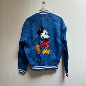 Vintage Mickey Mouse Jacket 80s 90s Disney Satin Bomber XL
